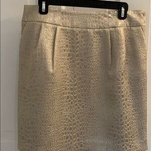Elegant Cream Textured Skirt